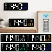 16″ Large Digital Wall Clock with Remote, Large Display Digital Clock