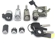 TGMGADANTV Whole Lock Set Ignition Switch Door Truck Lock Storage Lock Manual Vehicle 1U0837167C/168C for VW for Polo Locks and Hardware