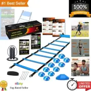 Speed Agility Training Set - Includes Ladder, Disc Cones, Jump Rope & Headband