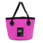 20L Collapsible Bucket Travel Camping Portable Water Storage Container Purple