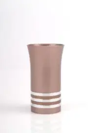 Kiddush Blessing Judaica Aluminum Colorful Three Stripes Wine Cup Hanukkah Gift