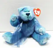 VINTAGE AZURE TY 1993 ATTIC TREASURE PLUSH JOINTED BEAR I'M BLUE WIHOUT YOU 8''T
