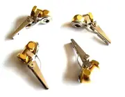 4 BRASS LOCK-ON TIRE INFLATOR AIR CHUCKS