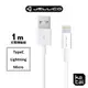 JELLICO 耐用系列 TypeC/ Lightning/ Micro-USB 充電線 傳輸線 1m JEC-NY10