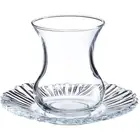 Pasabahce Aurora Tea Set of 6, High Quality Turkish Glassware