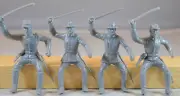 Marx Civil War Confederate Cavalry Gray