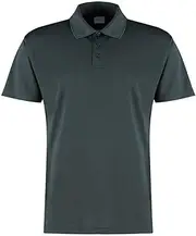 [KUSTOM KIT] Mens Micro Mesh Short-Sleeved Polo Shirt (UK Size: XXL) (Dark Graphite)