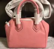 NWT!! Rebecca Minkoff Micro Perry Leather Satchel Bag Purse in Guava $295