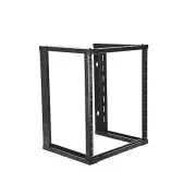 AEONS 12U Open Frame Wall Mount 19-Inch IT Network Server A/V Equipment Rack ...