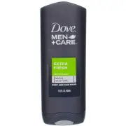 2 Pack Dove Men+Care Micro Moisture Body and Face Wash, Fresh, 13.5 fl oz