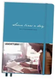 - Some Lines A Day - 5 Year Memory Notebook - Hardcover Nordic Blue Single
