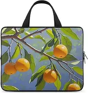 Laptop Case Sleeve Shockproof Computer Carrying Bag Orange Branches Laptop Bag Tote Lightweight Notebook Case Cover Traveling Briefcase Handle Bags for Travel Business 13inch
