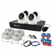 Swann NVR8-8580 8CH 4K 2TB 4 x NHD-876MSD Dome Cameras SWNVK-876804D RRP $1299