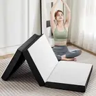 Tri-fold Memory Foam Mattress - 4 Inch Single Size Portable Floor Bed, Foldab...
