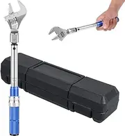 Digital Adjustable Torque Wrench, Open End Torque Wrench 5-25 NM 30mm Steel Open End Torque Wrench 9×12mm Interchangeable Head Torque Wrench Car Repair Maintenance Spanner Hand Tool for Bicycle Car