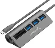 SABRENT 3 Port USB 3.0 Hub with SD/Micro SD Card Reader (HB-U3CR)