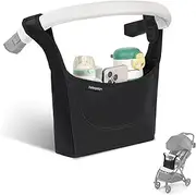 Vehequny Stroller Caddy, Universal Stroller Organizer,Large Storage Stroller Organizer Bag Fits for Uppababy, Baby Jogger, Britax, BOB, Cruz, Minu, G-Series Strollers