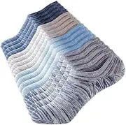 [SWANONLAND] Mens No Show Socks Invisible Low Cut Ankle Short Loafer Boat Socks Nonslip Cotton Socks