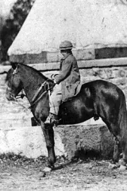 New 5x7 Photo: President Abraham Lincoln's son Thomas "Tad" on Horseback