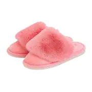 Annabel Trends Womens Closed Toe Indoor Slippers Pair Cosy Luxe - Coral Pink