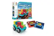 SmartGames Smart Car 5 x 5 Wooden Cognitive Skill-Building Puzzle Game Featuring 96 Playful Challenges for Ages 4+