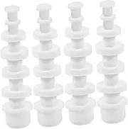 FELTECHELECTR 35pcs Solid Silicone Plugs Set Salt Pepper Flower Pot Bottle Tube Stoppers