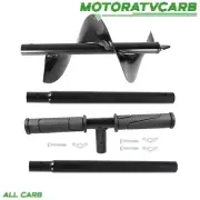 ALL-CARB Auger Drill Bit Large Hand Auger Drill5.9"×33" with Non-Slip Handle