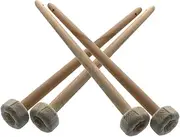 Kisangel 4pcs Gong Mallets Durable Percussion Hammers for Drum Sticks and Gong Playing Portable Replacement for Musicians Random Color