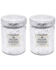 Voluspa 2pc Silver Birch Peppercorn Small 5.5oz Candle Kit