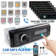 Single 1DIN Car Stereo Radio Bluetooth MP3 Player Touch Screen FM/USB/SD/AUX-IN