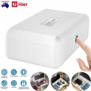 Biometric Fingerprint Cash Box Safe Combination Lock Security Home Office Jewelr