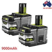 2x 18V 9.0Ah Battery For Ryobi P108 ONE+ Plus P107 RB18L50 High Capacity BATTERY