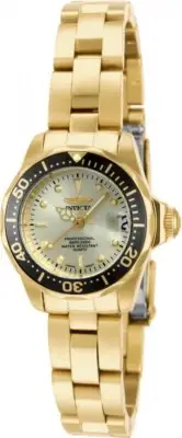 New Womens Invicta 14987 Pro Diver Champagne Dial Bracelet Watch