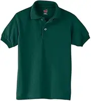 [Hanes] Youth 5.2 oz. 50/50 ComfortBlend EcoSmart Jersey Knit Polo