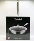 Caraclad Hex 12" Hybrid Wok + Lid Stainless Aluminum Core Non-Stick Cool Grip