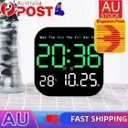 Digital Wall Clock Bedside Alarm Clock Temperature/Date Display for Bedroom