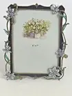 Welforth Ornate Photo Frame, 5x7 Purple flowers with epoxy stones