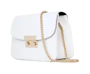 Small Evening Bags for Women Crossbody Bag Chain Shoulder Evening Clutch Purse Formal Bag - White