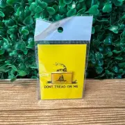 Dont Tread on Me Yellow Snake Gadsen Lapel Pin New Sealed Hat Shirt Attachment