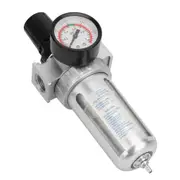 OZNALA 1/4 Air Compressor Moisture Water Trap Filter Regulator Separator Mount Fitting