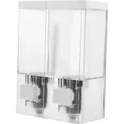 Shower Shampoo Dispenser 2 Chamber Wall Soap Container Parts Mounted