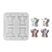 Silicone 4 Pattern Angel Shaped Atmosphere Light Mold Candlestick Making Mould