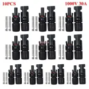 10Pair Solar Connector For MC4 1000V 30A UV Resistant IP67 Male Female Connector