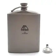 Skittles Titanium U Shape 200ml with Funnel Lightweight Hip Flask Outdoor Campin