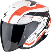 Scorpion EXO-Z1 Vue, open face helmet , color: Matt White/Red/Black , size: M