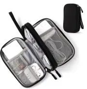 Travel Electronic Organizer Pouch Bag, 3 Compartments Portable Electronic Phone