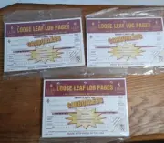 Lot of 3 JJ Keller 19361 545-MP Loose-Leaf Drivers Daily Log Book W/ Recap