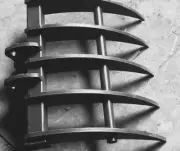 Rake to suit mini excavator 0.5 to 1.5 Ton with 5 Tynes, includes pins