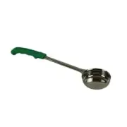 Thunder Group 4 oz Stainless Steel Solid Green Handle Portion Controller