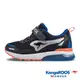 【KangaROOS 美國袋鼠鞋】童鞋 K-RIDER 防潑水氣墊跑鞋 機能運動鞋(黑/藍-KK32370)
